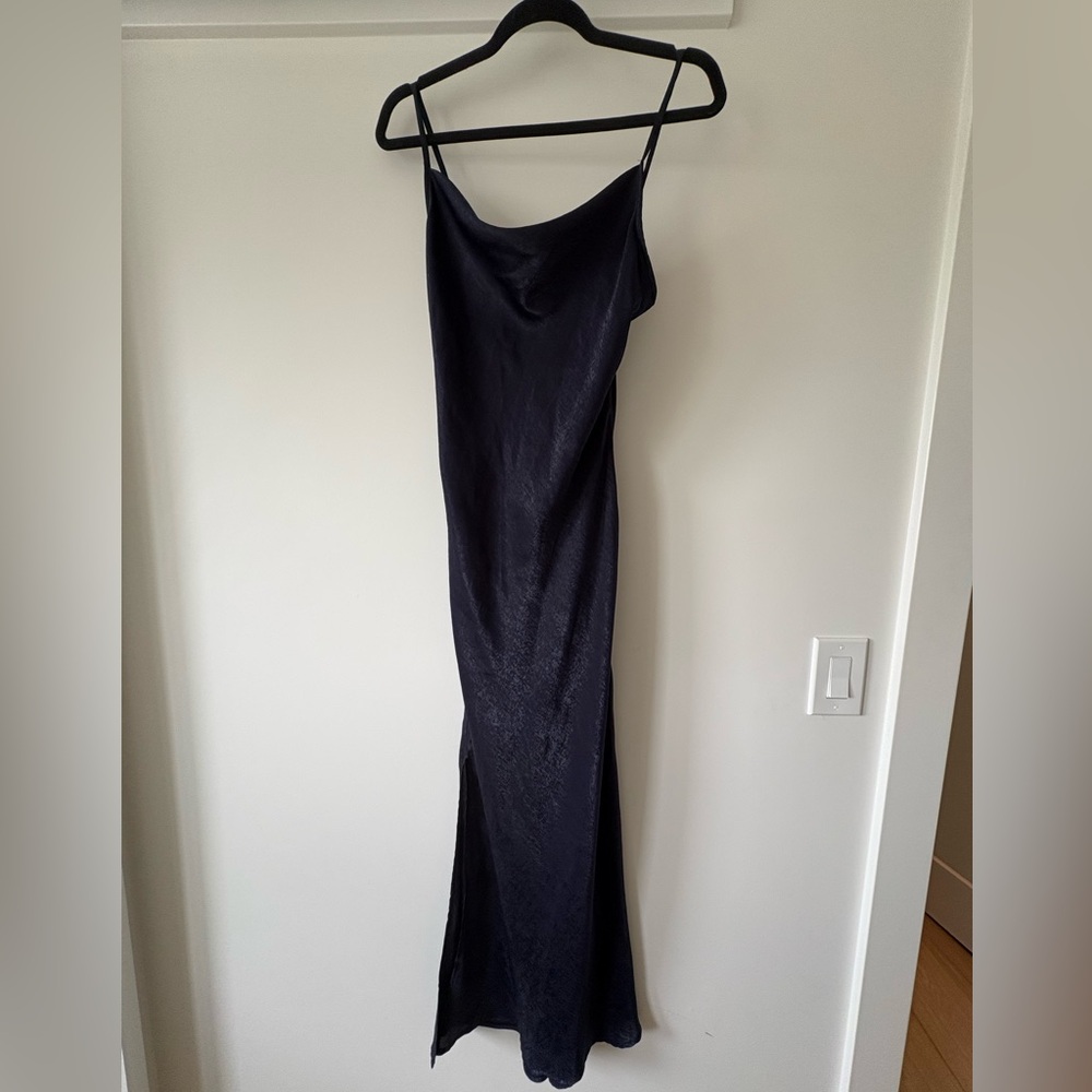 Hutch Navy Silk Dress